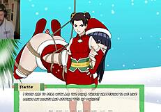 Tenten takes revenge on hinata with pussy cowgirl bound cock creampie bondage lesbian anime hentai