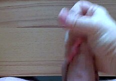 I give her a handjob until she makes me cum with a huge cumshot all over.