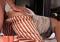 double blowjob holy cleans out a pair of dicks with her mouth