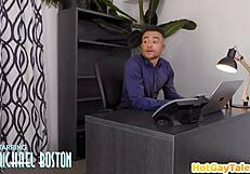 Nympho Gay Gets Bareback Assfucking in Missionary Position