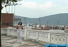 Morena Gata Shows Off Ass And Pussy On Streets And Port Pier In Santos