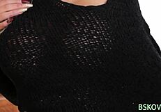 stunning pornstar gets handjob and fingering on her big cock before hardcore fucking and cumshot