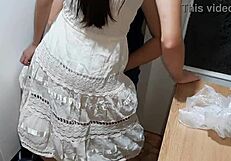 Watching My Wife's Lesbian Sex in Kitchen Turns Me On