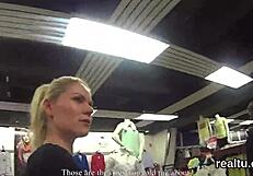 Did you see that stunning Czech teen undressing in the shop? She got teased and fucked in POV!