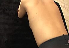 Very excited to have sex with a beautiful woman with big tits wearing a school uniform