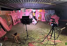 Gabriela Ramos Fucks Bettohfitness Behind Scenes In Carpentry