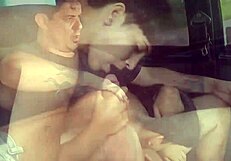 Petite Girl Eats Pussy While Driving Uno