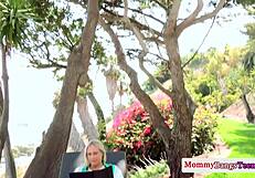 Angel Allwood and Dakota James share a messy facial in wild threesome.