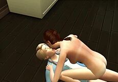 3D Young Couple Explodes in Multiple Cumshots