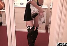 Sexy Caribbean Teen Undresses