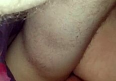 My wife rides a guy bareback in intense fucking session