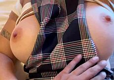 Latina college girl gets creampie!