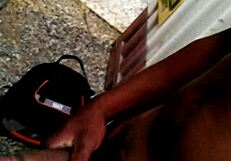 Young Teen 18+ Strokes Monster BBC Cock in Public, Leading to Cum