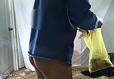 huge tits secretary gets ready to pose for boss 😏