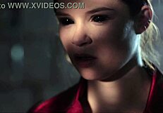 Two women fucking wildly in water with huge tits!