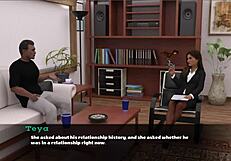 Teya's Intriguing Therapy Session with Petite Brunette