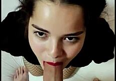 Beautiful couple in amateur compilation with deepthroat blowjob and facial cumshot