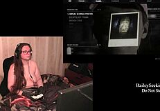 Watch This Naked Brunette Play Through The Quarry!