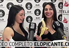 Mielcita Y Almendra Chupan La Banana Con Crema Y Se La Tragan