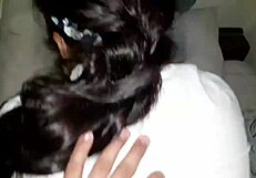 mature woman in lingerie fucks passionately while husband is away