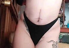 carzuva dances seductively, teasing with her natural tits on webcam?