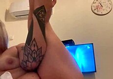 blonde model alina masturbates with sexy self-indulgence