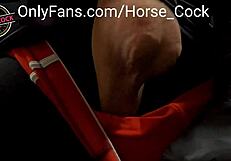 bisexual stripper jerks huge cock to wet cumshot from pov