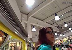 beautiful czech chick SEDUCED in the MALL and SCREWED in POV
