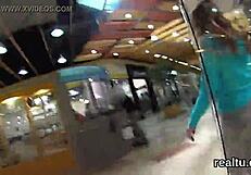 beautiful czech chick SEDUCED in the MALL and SCREWED in POV
