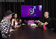 Brazilian Amateur In Sheer Red Outfit Bends Over For Doggy Sex