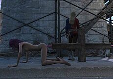 i'm playing with holly's dildo in fallout 4, it's so cute and anal outdoors with toys