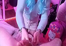 Giggling cumslut deepthroats monster cock