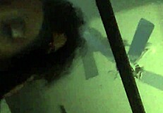 Bold display of huge tits and ass in action