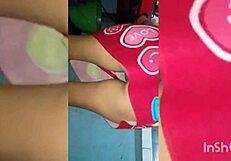 American Prostitute with Big Tits and Ass Masturbates While Cooking, Seasoning Food