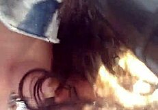 Me sube a su carro y lo hago venir con garganta profunda