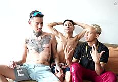 Ed Oliveira's Twink Threesome Deepthroat Behind the Scenes!