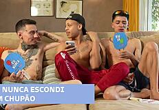 Ed Oliveira's Twink Threesome Deepthroat Behind the Scenes!