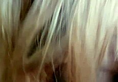 blonde girl sees big black cock and immediately wants to suck it - thai camargo with joao o safado