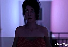 lust theory blonde and brunette in threesome with handjob and deepthroat