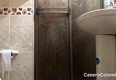 Getting in shower with friend's wife for amateur fun?