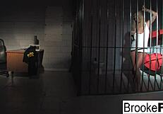 Watch Brooke Banner play cop and inmate with big tits