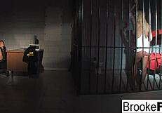 Watch Brooke Banner play cop and inmate with big tits