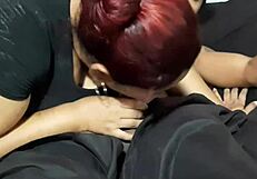 The service lady just interrupted my rest for an amazing deepthroat session!