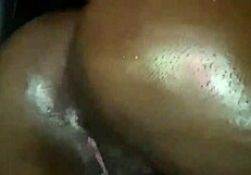 Ebony Teen Oils Ass and Fingers Wet Pussy on Webcam!