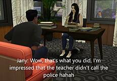 teacher and student engage in intimate encounter