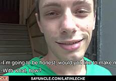 Latin Twink Gets Fucked For Cash In Group