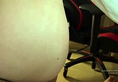 Horny Whore with Glasses Gives Blowjob and Gets Creampied in POV Doggystyle