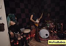 nia bleu fiercely sucks brett maker's monster cock with her big natural tits bouncing