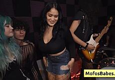 nia bleu fiercely sucks brett maker's monster cock with her big natural tits bouncing