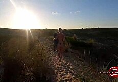 Melody antunes caresses her big ass on the beach